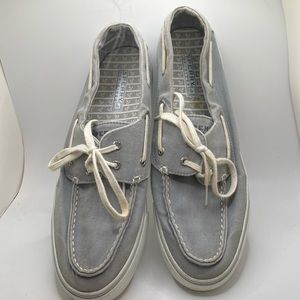 Sperry topsider blue gray boat shoes size 10